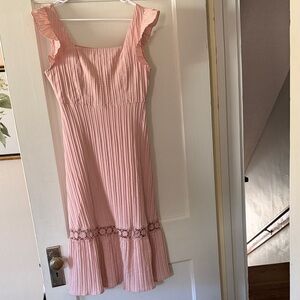 Elegant Pink Ruffle Dress Size 4